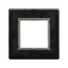DKC Avanti Черный Алюминий Рамка 2 модуля