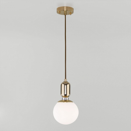 Подвесной светильник с плафоном 50151/1 золото Eurosvet Bubble