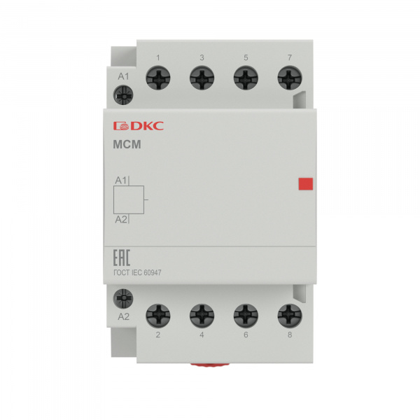 Модульный контактор YON MCE 4P 63A 4НО управляющее напряжение 240В 50Гц