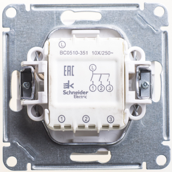 SE Wessen 59 Матовый хром Выключатель 3-клавишный, 10АХ