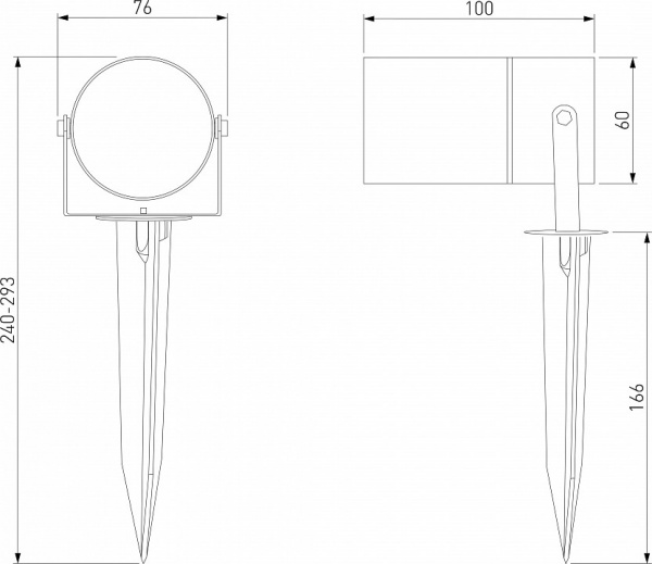Уличный светильник Landscape 35146/S графит Elektrostandard Landscape a064423 Уличный светильник Landscape 35146/S графит Elektrostandard Landscape a064423