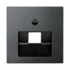 SE Merten SM Антрацит Накладка розетки ТЛФ/комп 1-ой наклонной