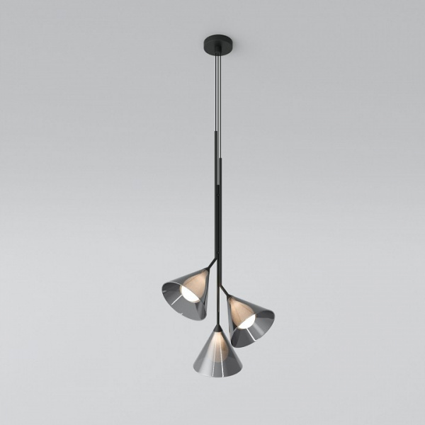 Подвесной светильник со стеклянными плафонами 70161/3 черный Eurosvet Enigma