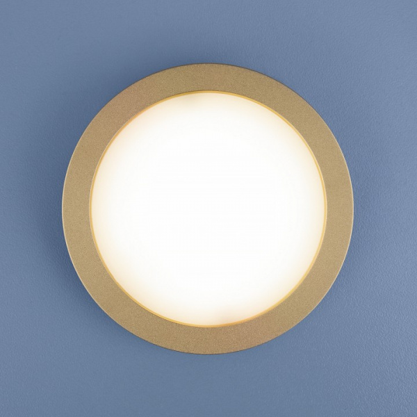 Встраиваемый светодиодный светильник золото матовый DSKR80 5W 4200K Elektrostandard Aster a049509