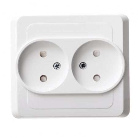 SE Этюд Бел Розетка 2-ая б/з с защитными шторками