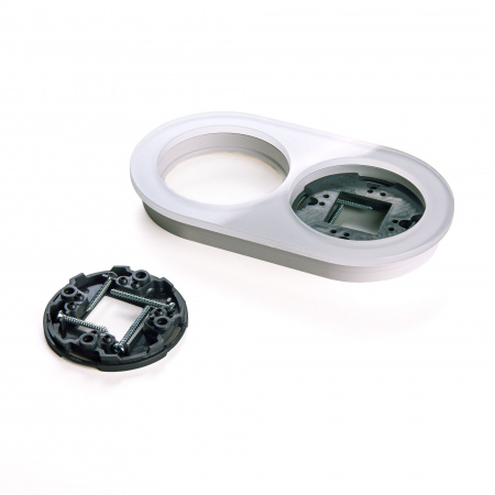 Рамка из стекла на 2 поста белый W0025101