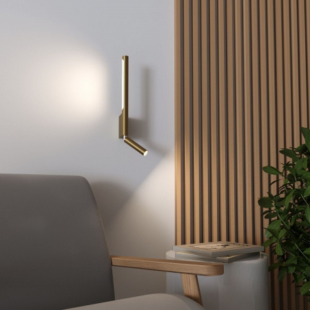 Светильник настенный светодиодный Sarca LED 4000К 40111/LED латунь Elektrostandard Sarca a066401