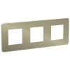 SE Unica Studio Бронза/Бежевая Рамка 3-ная