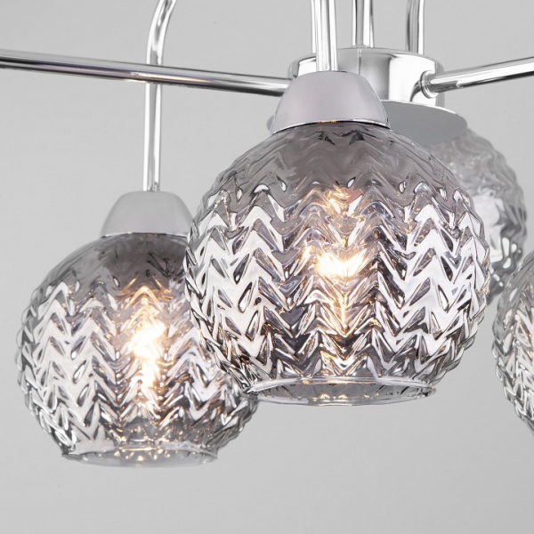 Потолочная люстра с плафонами 30175/6 хром Eurosvet Ottawa Потолочная люстра с плафонами 30175/6 хром Eurosvet Ottawa