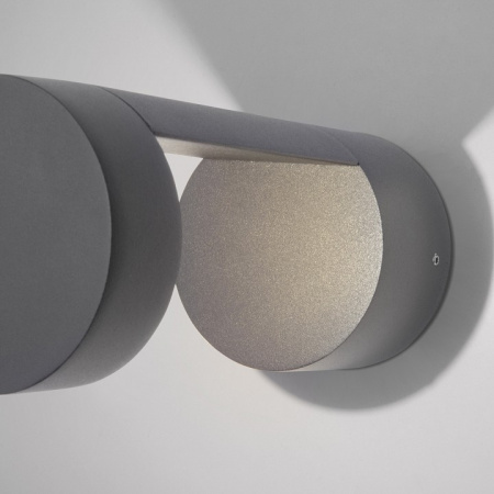 Уличный настенный светодиодный светильник Nimbus IP54 1540 TECHNO LED серый Elektrostandard Nimbus a053452