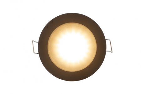 DK3012-BK Встраиваемый светильник влагозащ., IP 44, 50 Вт, GU10, черный, алюминий