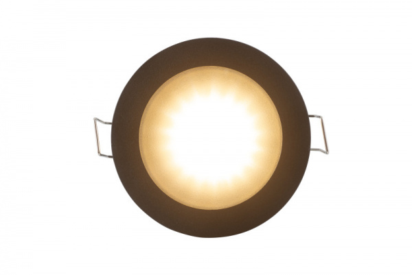 DK3012-BK Встраиваемый светильник влагозащ., IP 44, 50 Вт, GU10, черный, алюминий