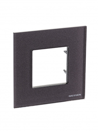 ABB NIE Zenit Стекло кофейное Рамка 1-я 2 мод