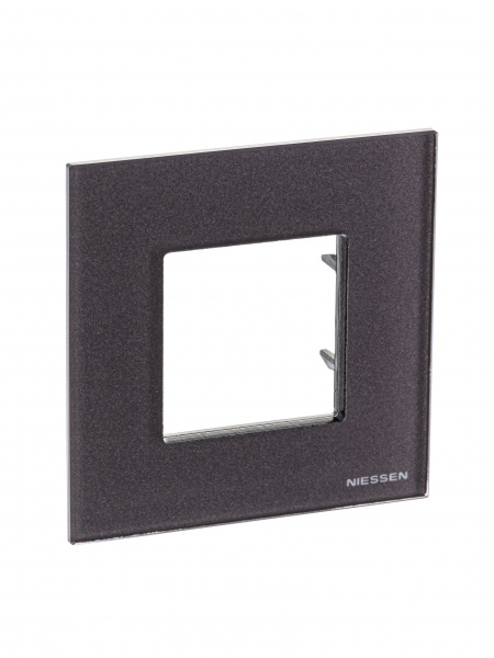 ABB NIE Zenit Стекло кофейное Рамка 1-я 2 мод