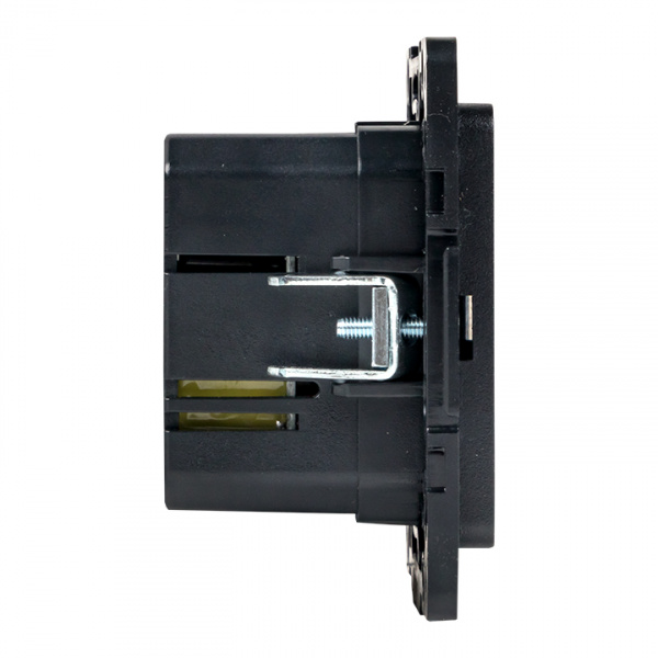 EKF PROxima Стокгольм Черный Розетка с 2USB type A+C