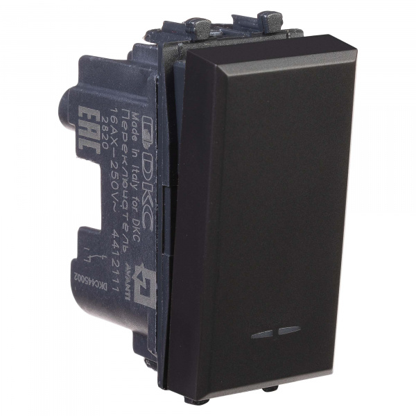 DKC Avanti Черный матовый Переключатель 1 модуль