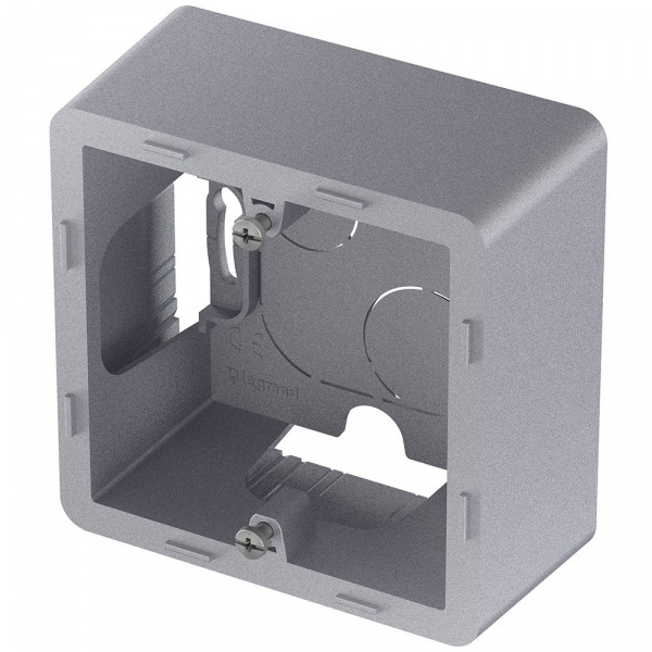 Legrand INSPIRIA Алюминий Коробка накладного монтажа - 1 пост