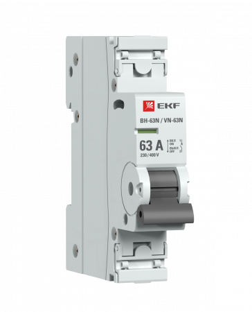 EKF Выключатель нагрузки 1P 63А ВН-63N PROxima
