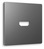 Лицевая панель ALFA (Антрацит серый) для HDMI розетки QUANT AP6640