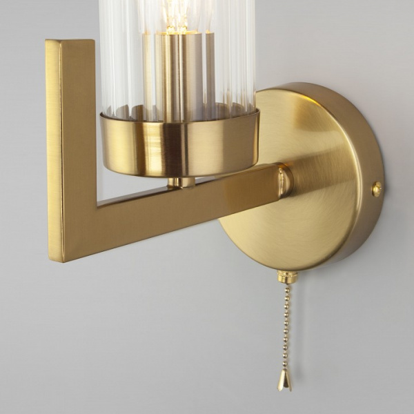 Бра со стеклянным плафоном 60133/1 латунь Eurosvet Arganie