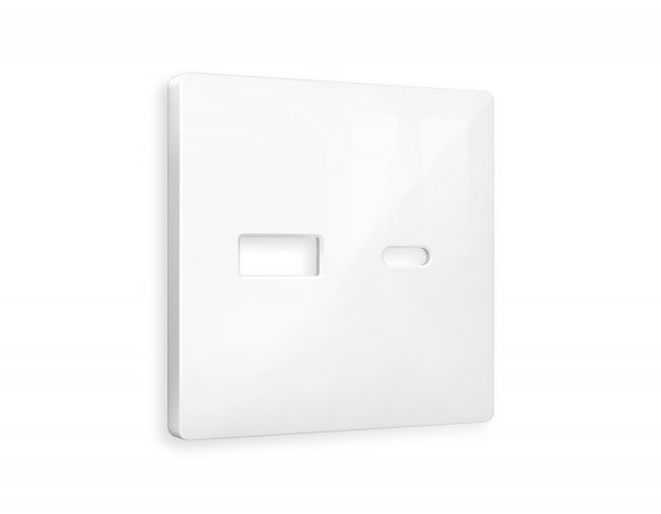 Лицевая панель ALFA (Белый глянец) для розетки 2USB тип A+C QUANT AP1110