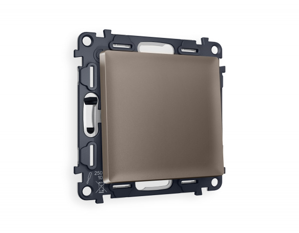 Комплект механизма 1-клавишного выключателя ALFA MA631010 Темная бронза матовый QUANT