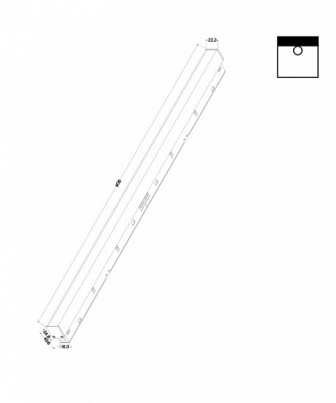 Трековый светильник TR030-2-24W4K-B Maytoni Basis