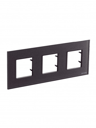 ABB NIE Zenit Стекло кофейное Рамка 3-я 2+2+2 мод