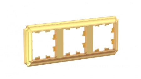 Systeme Electric AtlasDesign Antique Золото Рамка 3-ая, универсальная