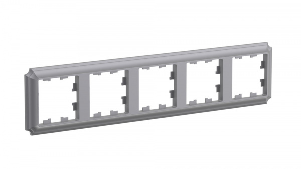 Systeme Electric AtlasDesign Antique Сталь Рамка 5-ая, универсальная