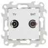 Simon 24 Белая Розетка TV-SAT оконечная