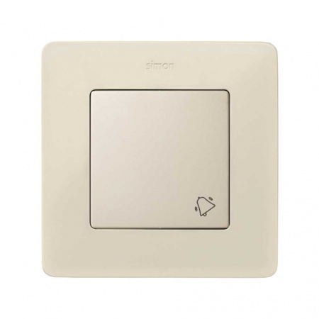 Simon 82 Слоновая кость Клавиша 1-ая с символом "звонок"