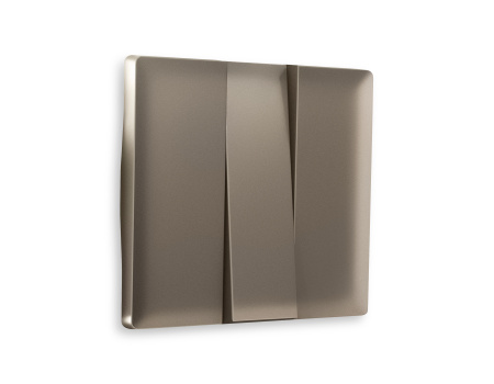 Лицевая панель ALFA (Темная бронза матовый) для 3-клавишных выключателей QUANT AP6350