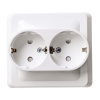 SE Этюд Бел Розетка 2-ая с/з с защитными шторками