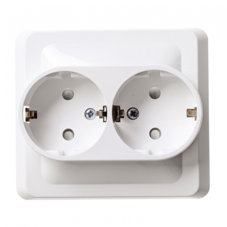 SE Этюд Бел Розетка 2-ая с/з с защитными шторками