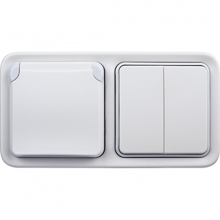 Legrand Plexo Белый Монтажная коробка 2-ая для наружного монтажа,горизонтальная,IP55