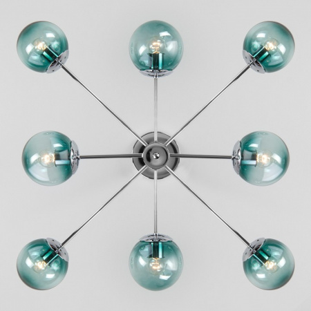 Потолочная люстра с плафонами 30166/8 хром Eurosvet Ascot