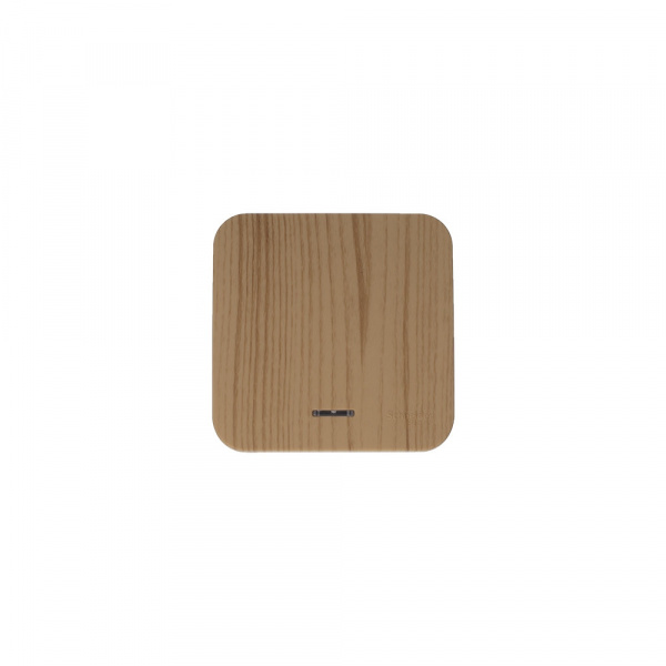 SE Blanca наруж Ясень Выключатель 1-клавишный с подсветкой 10А,250B, изолир. пластина