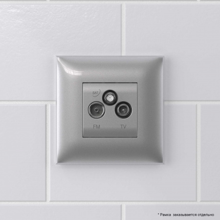 DKC Avanti Закаленная сталь Розетка TV-FM-SAT