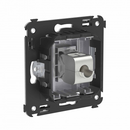 DKC Avanti Компьютерная розетка RJ-45 без шторки в стену, кат.6 одинарная экранированная, Закаленная сталь