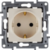 Legrand Etika Слоновая кость Розетка с/з со шторками, винтовые клеммы