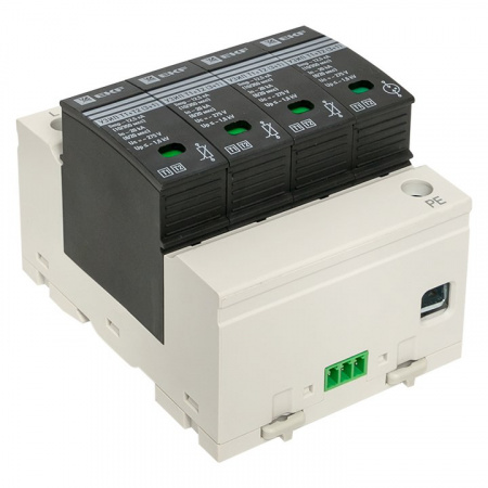 EKF Устройство защиты от импульсных перенапряжений Т1+Т2; Iimp-12,5kA; In-20kA; Uc-275В; 3+1