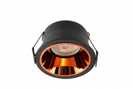 DK2410-BK Встраиваемый светильник, IP 20, 5 Вт, GU10, черно-коричневый, алюминий