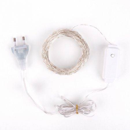 Гирлянда нить 'роса' белый 10М IP20 400-009 Eurosvet 400-009