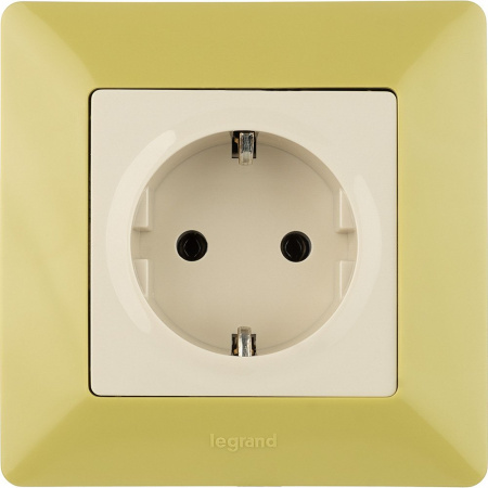 Legrand Valena LIFE DIY Сл.кость Розетка 1-ая с/з, безвинт.зажим
