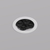 DK2510-WB Встраиваемый светильник SPACE со светодиодом d65 220V 8W 38° 4000К IP20 белый/черный алюминий