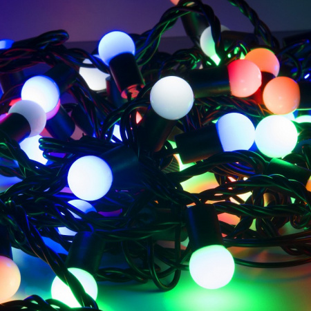 Гирлянда нить с мерцанием 20м IP65 400-104 мульти Eurosvet 400-104