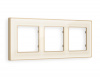 Рамка ALFA Arctic (Бежевый Стекло органическое/Шампань) 3-ая AF580343