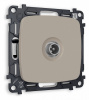 Комплект механизма TV розетки проходной OMEGA MO373030 Серо-бежевый матовый 5-1000 MHz 4dB QUANT