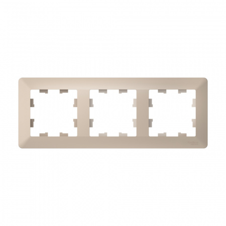 Systeme Electric AtlasDesign Air Песочный/дымчатый белый Рамка 3-ая